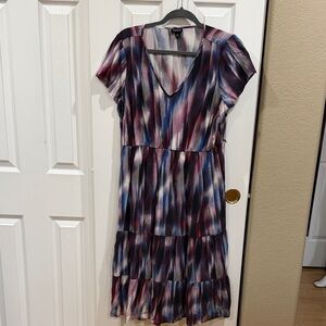 TORRID V-Neck Multicolor dress size 12/large as is